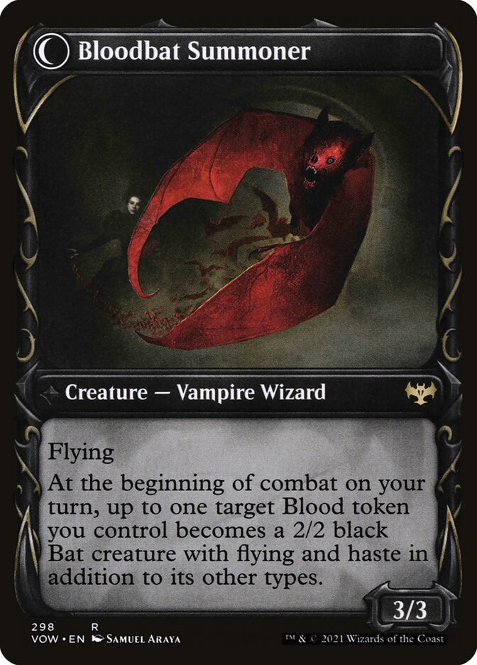 Voldaren Bloodcaster // Bloodbat Summoner (Showcase) back
