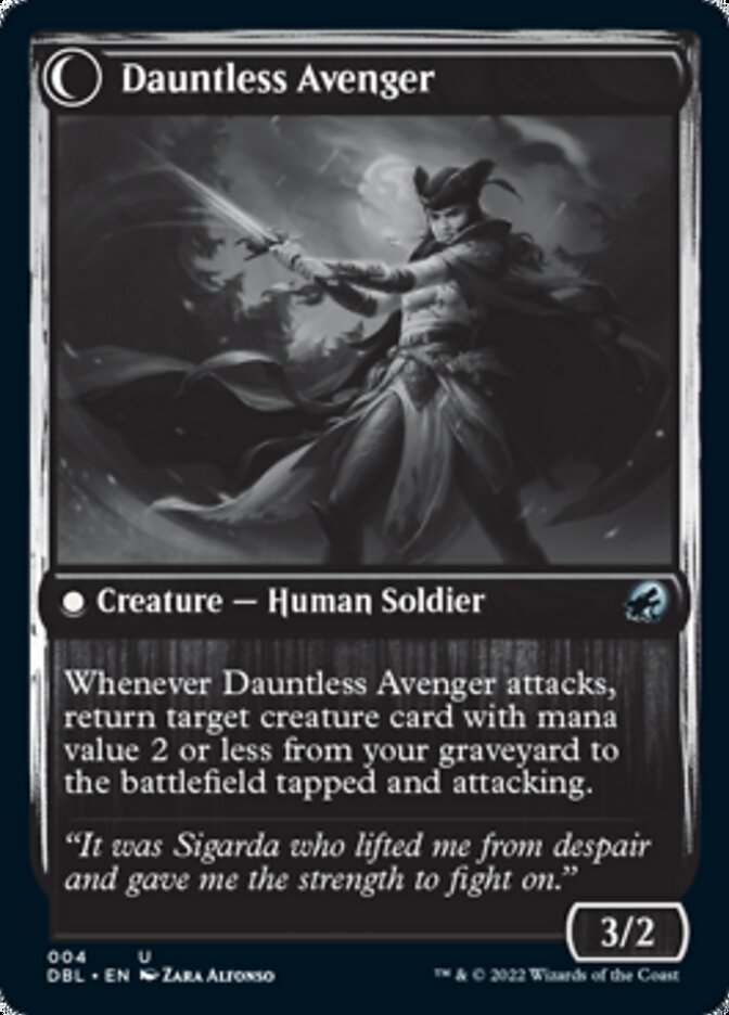 Bereaved Survivor // Dauntless Avenger back