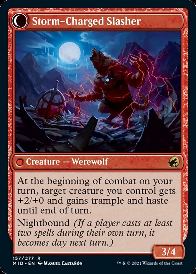 Reckless Stormseeker // Storm-Charged Slasher back