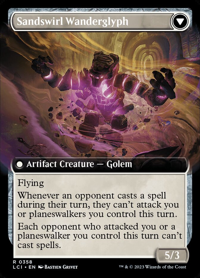 Unstable Glyphbridge // Sandswirl Wanderglyph (Extended Art) back