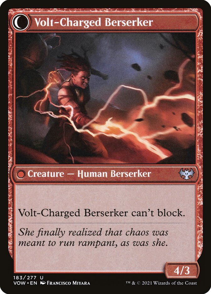 Voltaic Visionary // Volt-Charged Berserker back