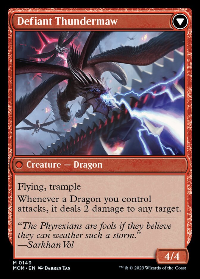 Invasion of Tarkir // Defiant Thundermaw back