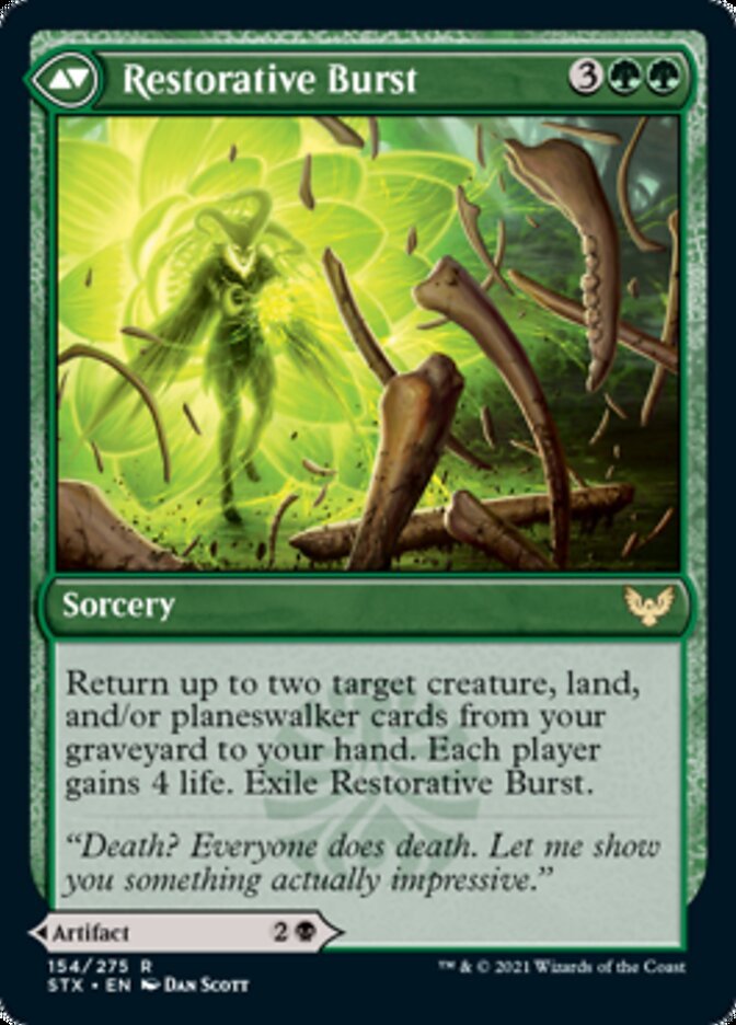 Pestilent Cauldron // Restorative Burst back
