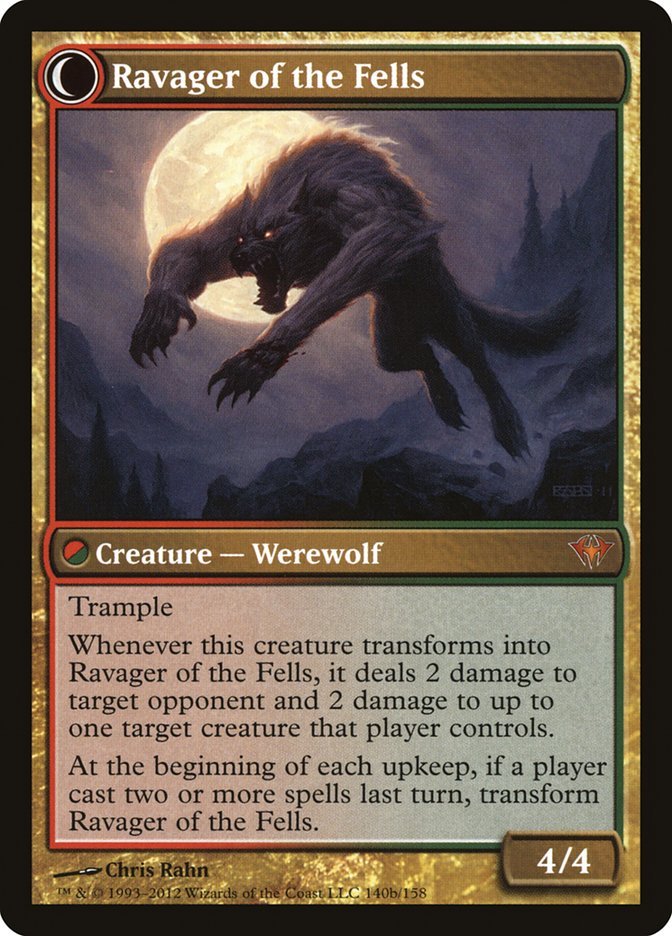 Huntmaster of the Fells // Ravager of the Fells back