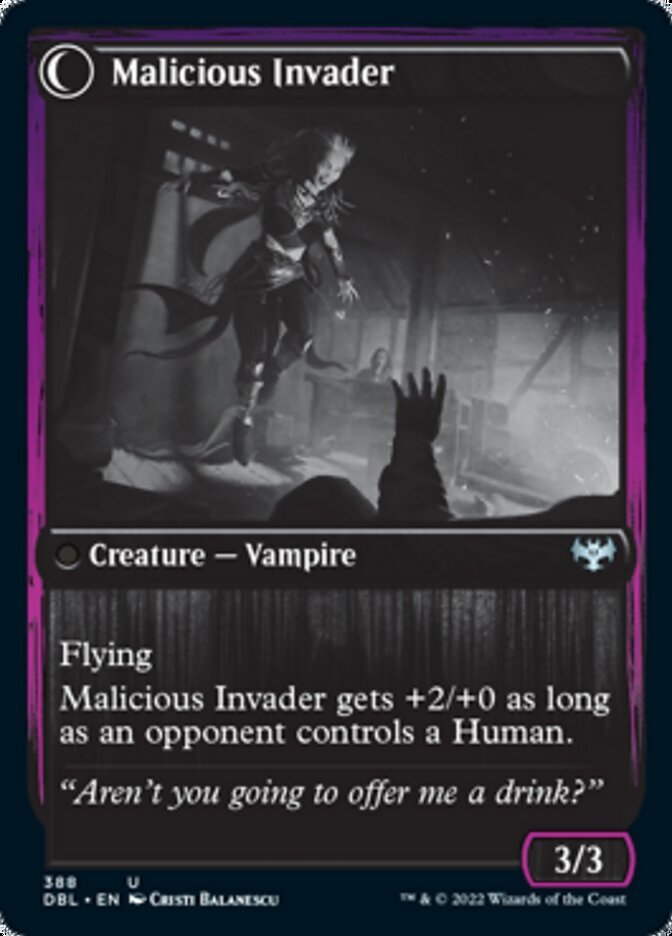 Innocent Traveler // Malicious Invader back