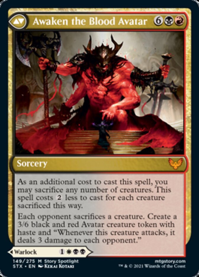 Extus, Oriq Overlord // Awaken the Blood Avatar back