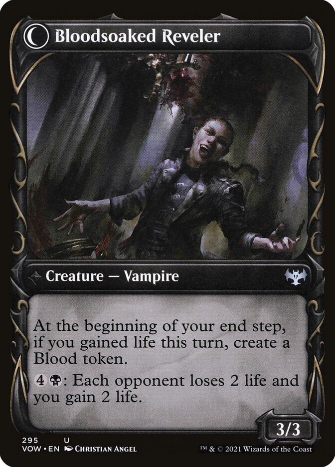 Restless Bloodseeker // Bloodsoaked Reveler (Showcase) back