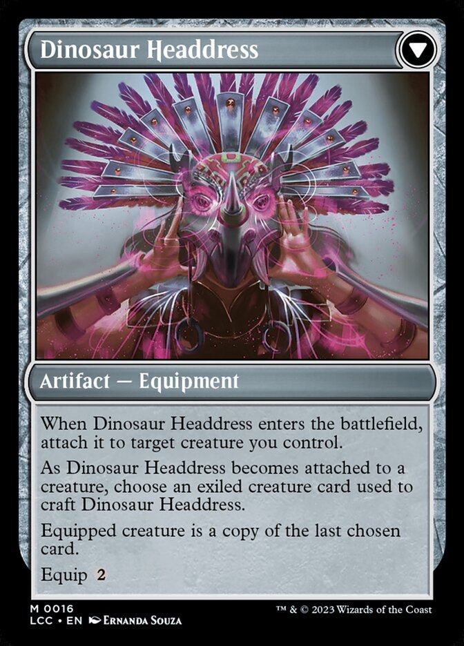 Paleontologist's Pick-Axe // Dinosaur Headdress back