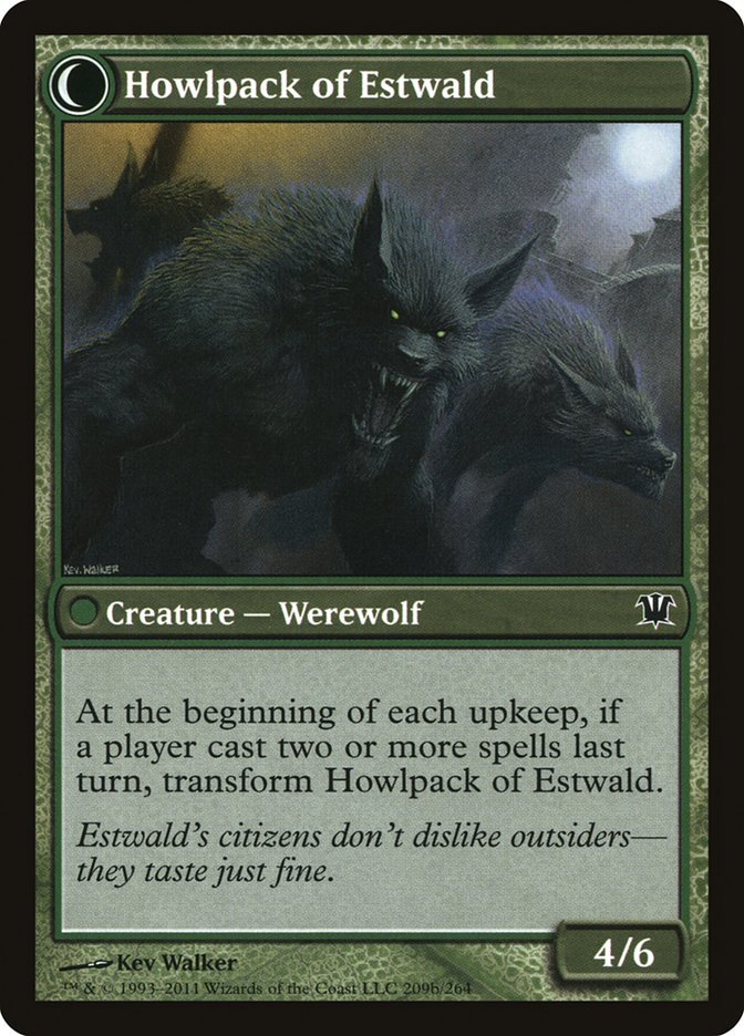 Villagers of Estwald // Howlpack of Estwald back