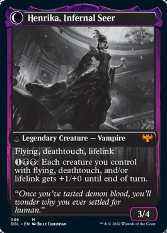 Henrika Domnathi // Henrika, Infernal Seer back