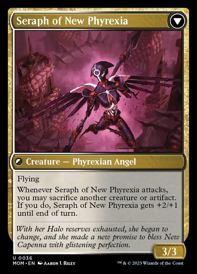 Seraph of New Capenna // Seraph of New Phyrexia back