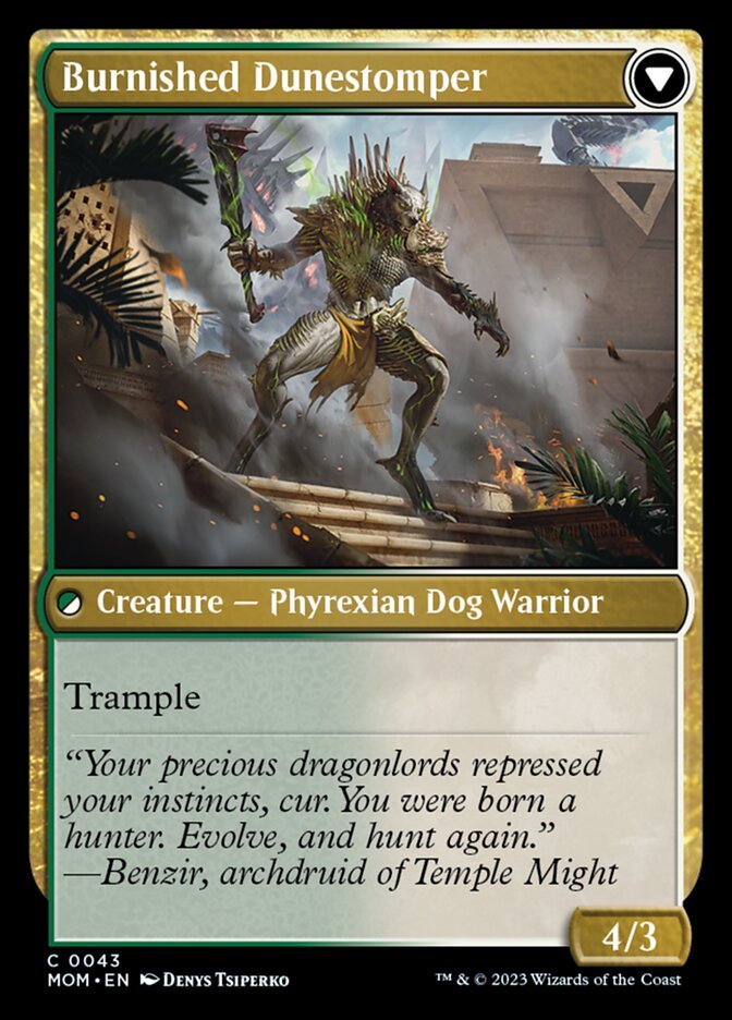 Tarkir Duneshaper // Burnished Dunestomper back