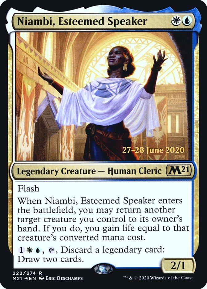 Niambi, Esteemed Speaker (PR Foil)