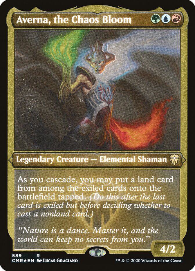 Averna, the Chaos Bloom (Etched Foil)