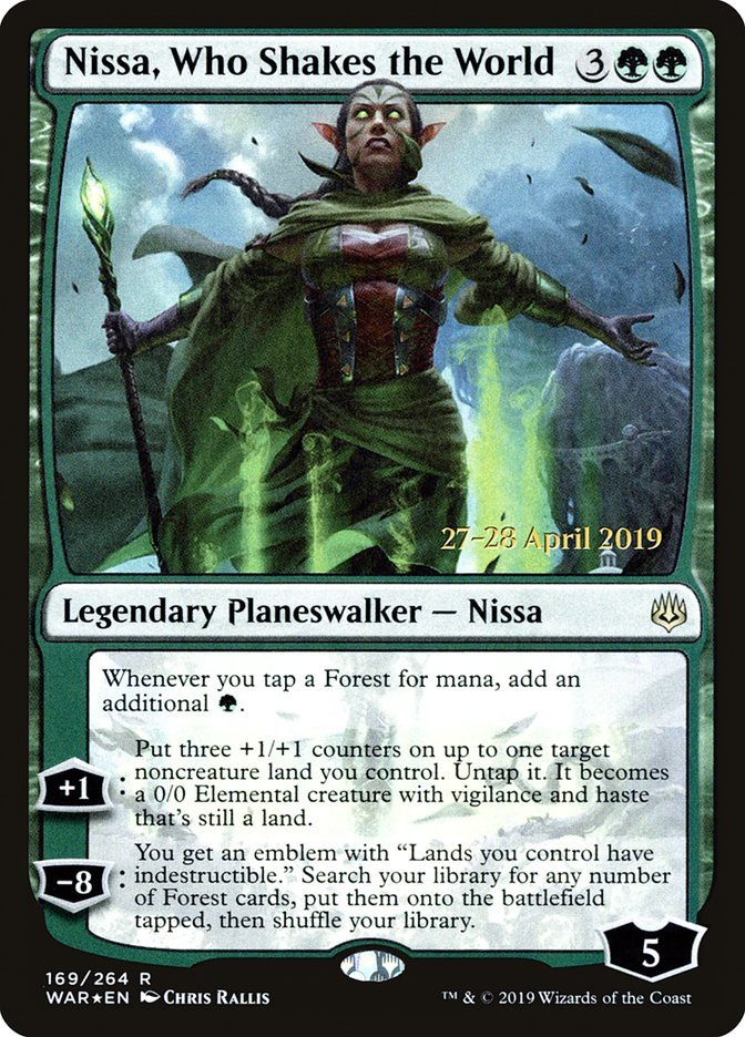 Nissa, Who Shakes the World (PR Foil)