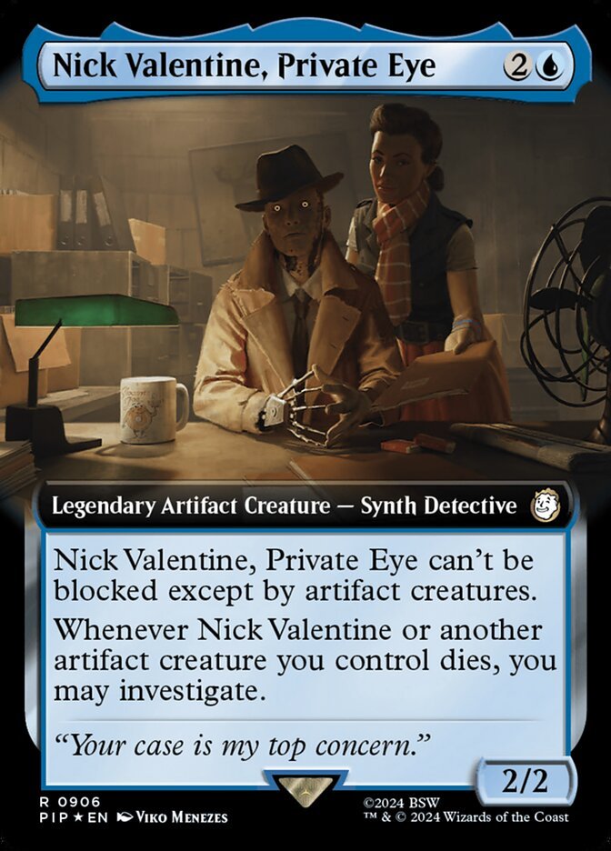 Nick Valentine, Private Eye (Extended Art Surge Foil)