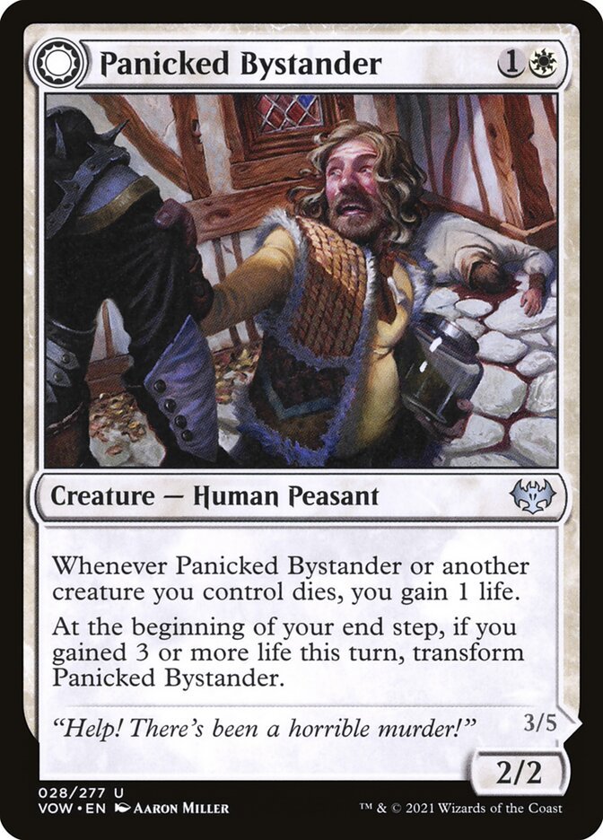 Panicked Bystander // Cackling Culprit front