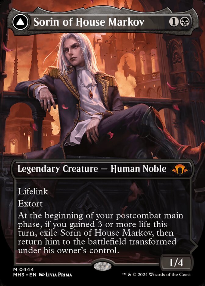 Sorin of House Markov // Sorin, Ravenous Neonate (Borderless) front