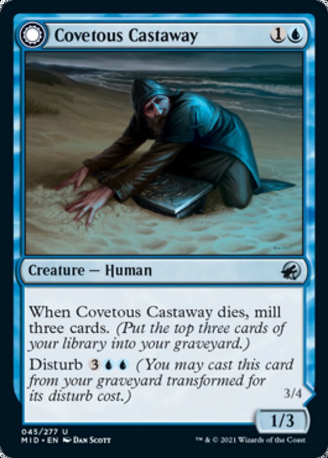 Covetous Castaway // Ghostly Castigator front
