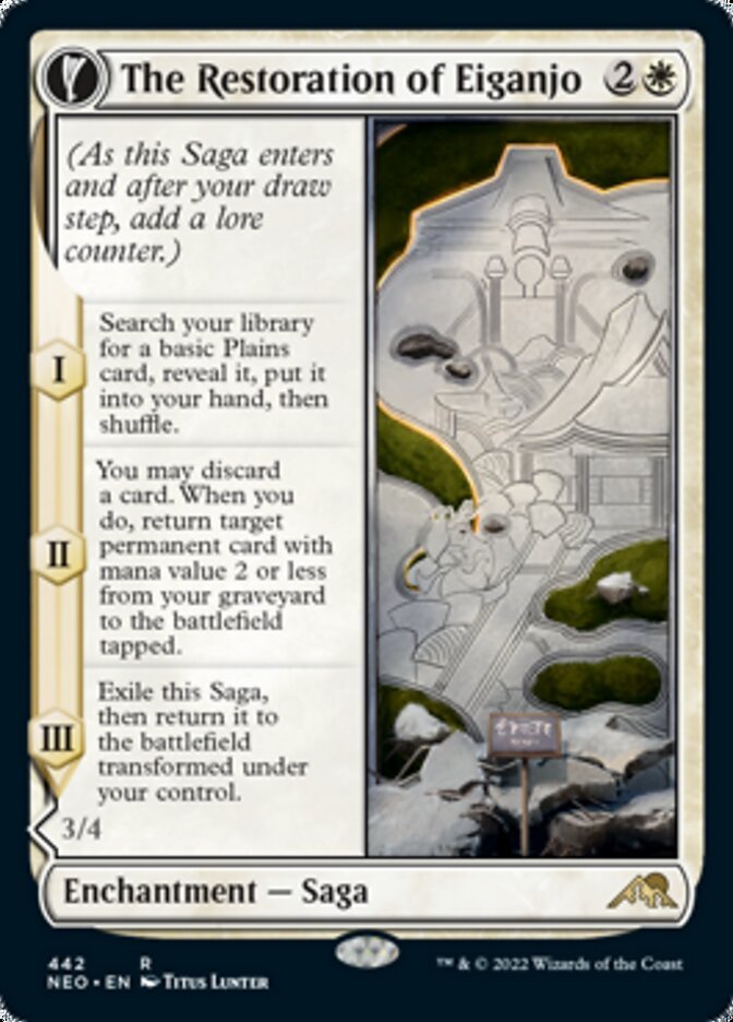 The Restoration of Eiganjo // Architect of Restoration (Extended Art) front