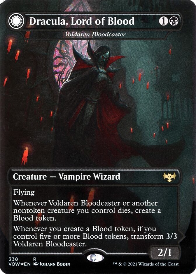 Voldaren Bloodcaster // Bloodbat Summoner (Dracula) front