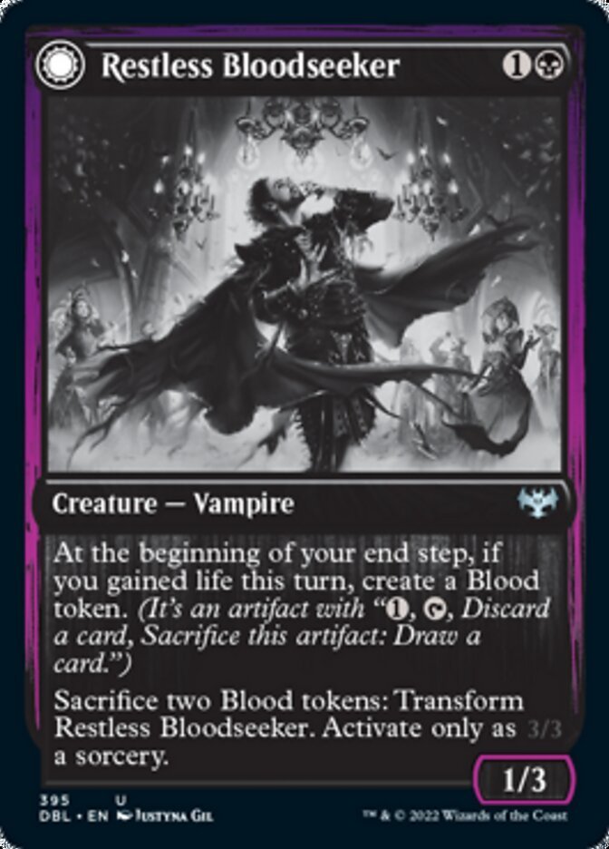 Restless Bloodseeker // Bloodsoaked Reveler front