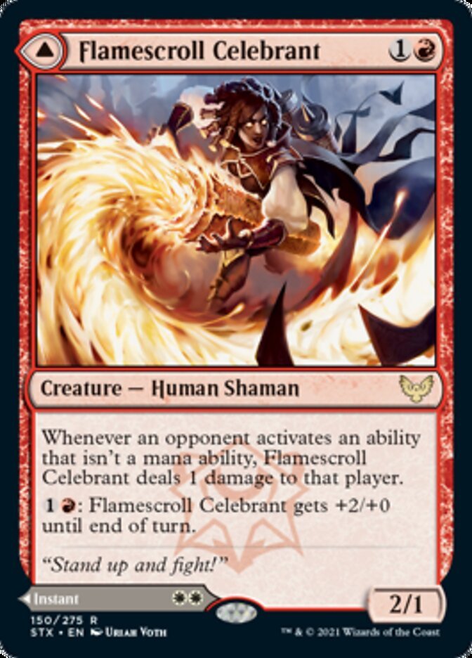 Flamescroll Celebrant // Revel in Silence front