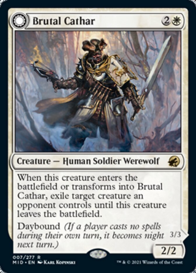 Brutal Cathar // Moonrage Brute front