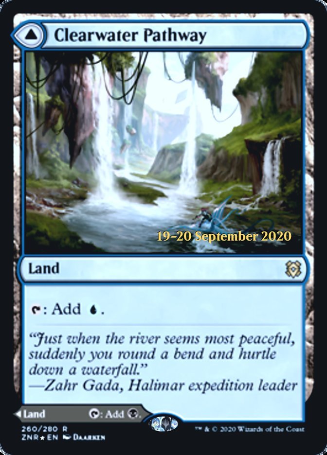 Clearwater Pathway // Murkwater Pathway (PR Foil) front