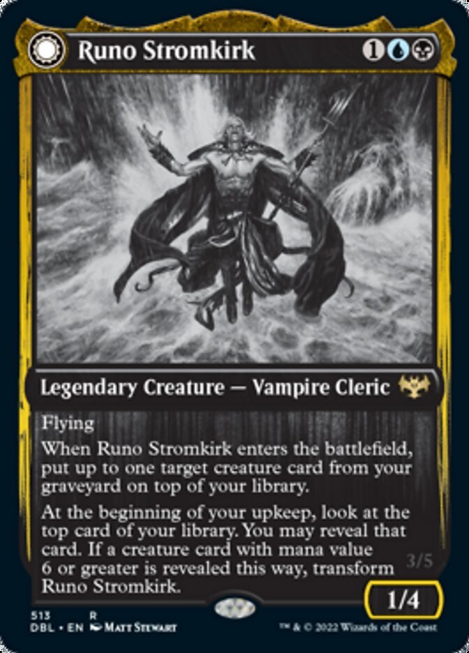 Runo Stromkirk // Krothuss, Lord of the Deep front
