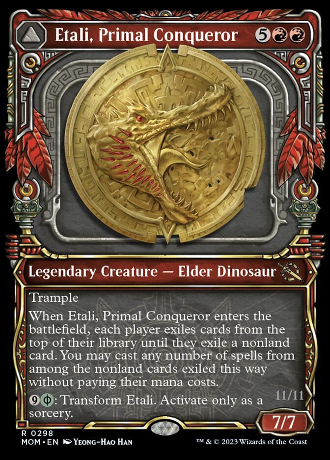 Etali, Primal Conqueror // Etali, Primal Sickness (Showcase) front