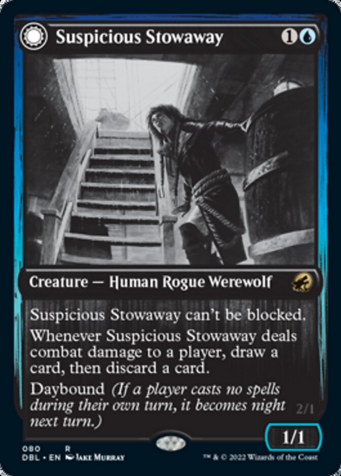 Suspicious Stowaway // Seafaring Werewolf front