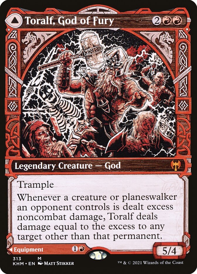 Toralf, God of Fury // Toralf's Hammer (Showcase) front