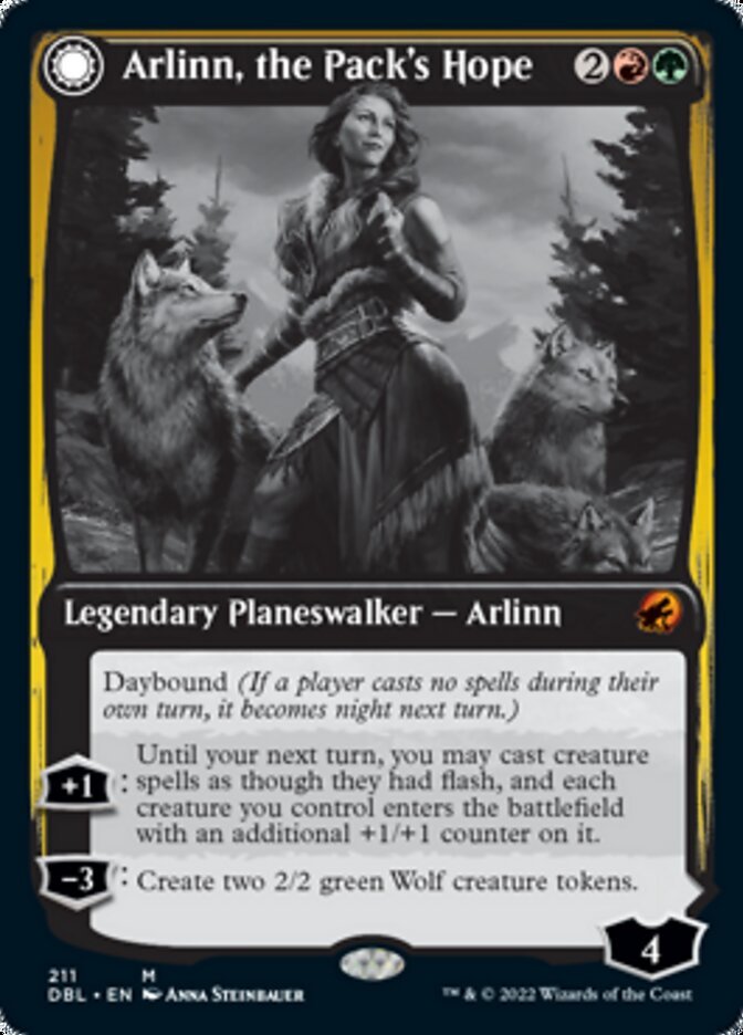 Arlinn, the Pack's Hope // Arlinn, the Moon's Fury front