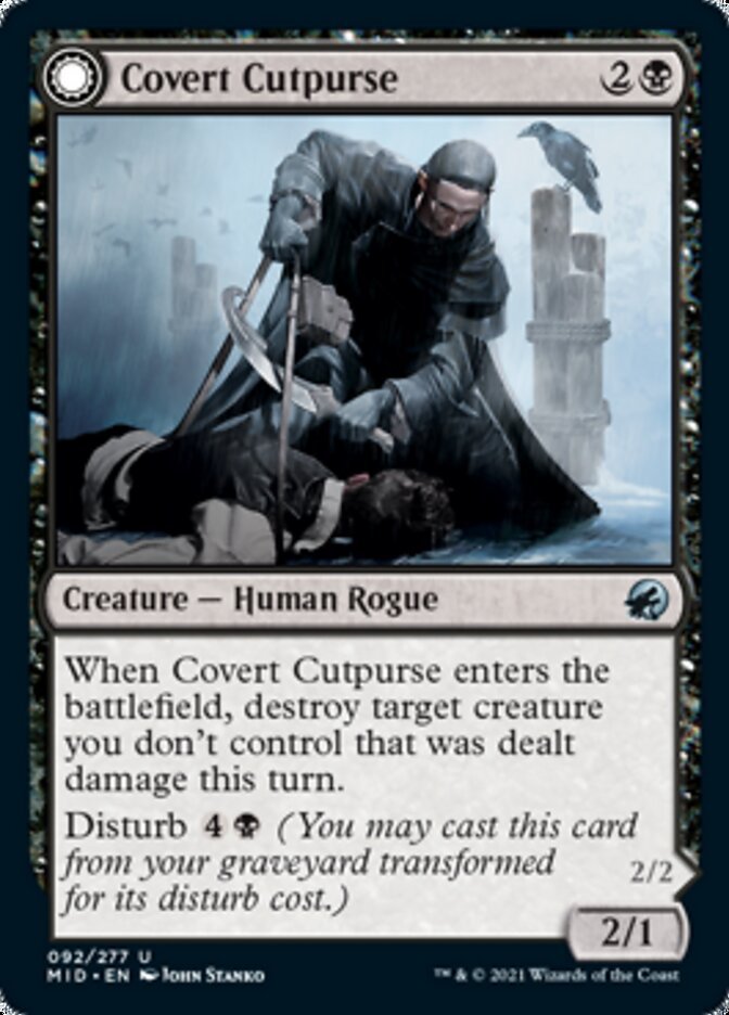 Covert Cutpurse // Covetous Geist front