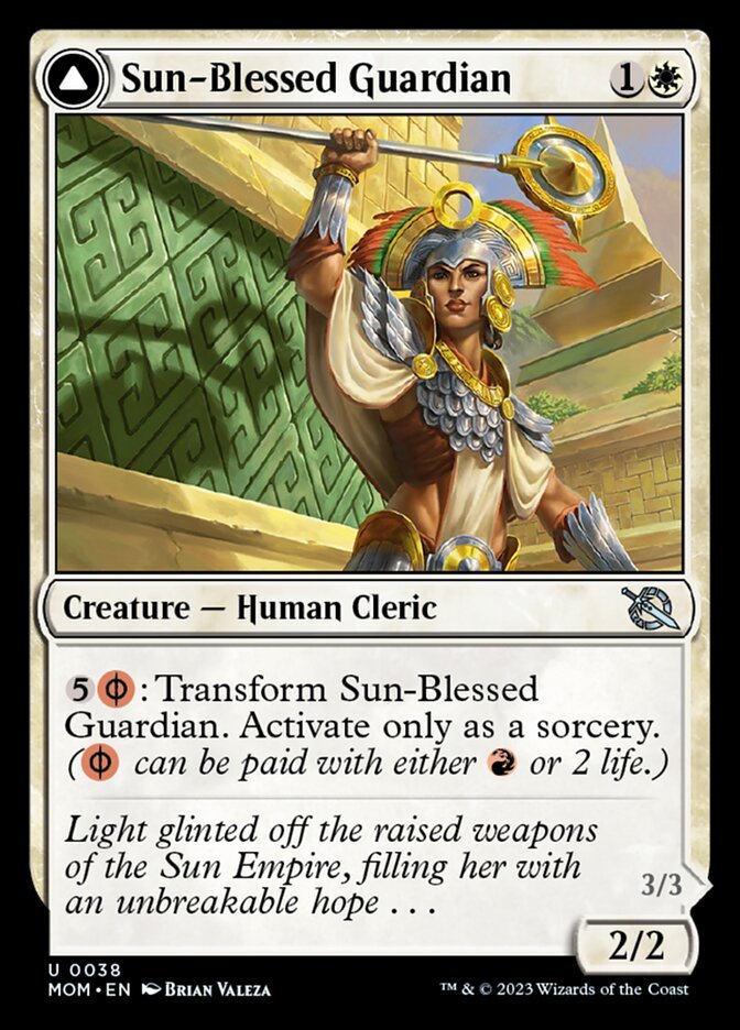 Sun-Blessed Guardian // Furnace-Blessed Conqueror front