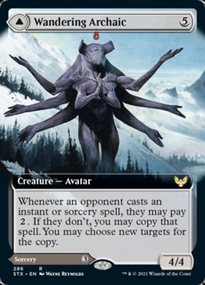 Wandering Archaic // Explore the Vastlands (Extended Art) front