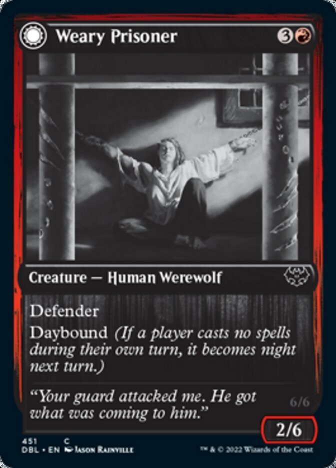Weary Prisoner // Wrathful Jailbreaker front