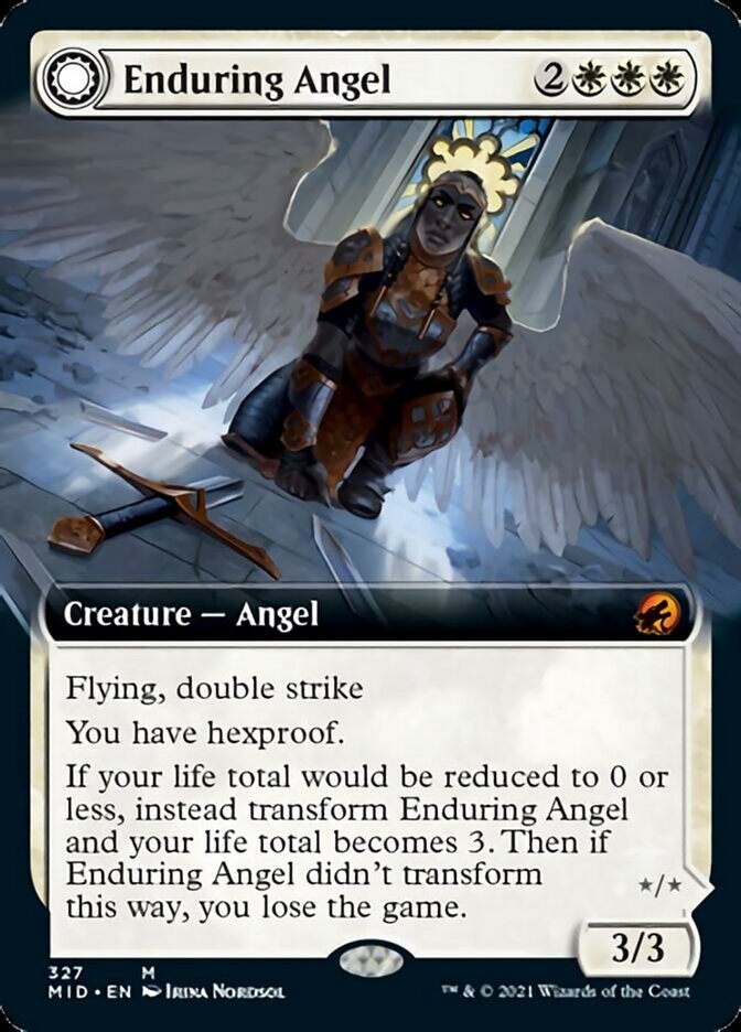 Enduring Angel // Angelic Enforcer (Extended Art) front