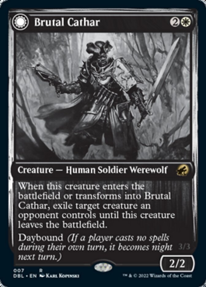 Brutal Cathar // Moonrage Brute front