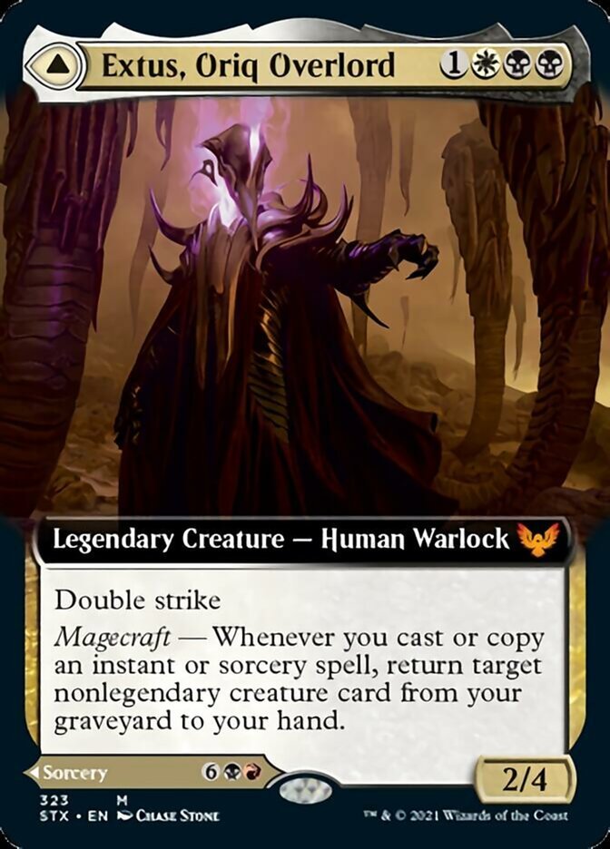 Extus, Oriq Overlord // Awaken the Blood Avatar (Extended Art) front