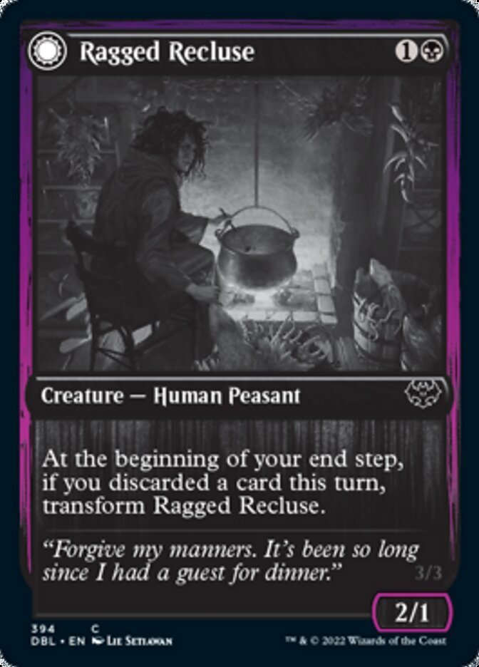 Ragged Recluse // Odious Witch front