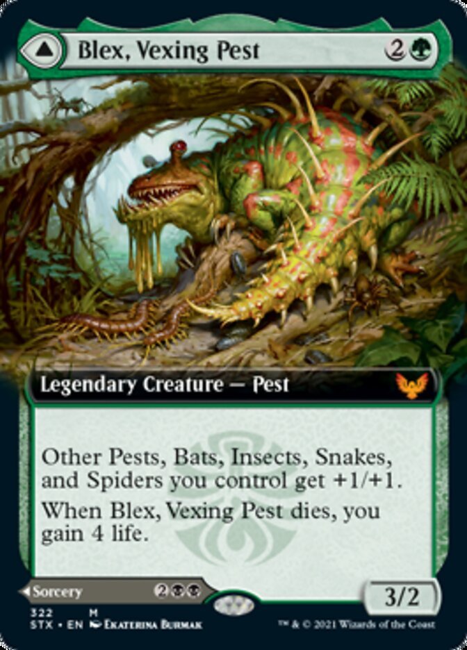 Blex, Vexing Pest // Search for Blex (Extended Art) front