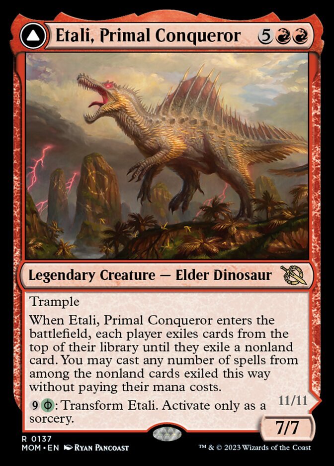 Etali, Primal Conqueror // Etali, Primal Sickness front