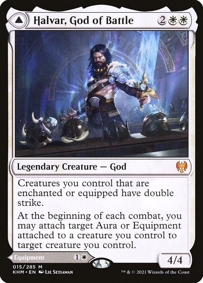 Halvar, God of Battle // Sword of the Realms front
