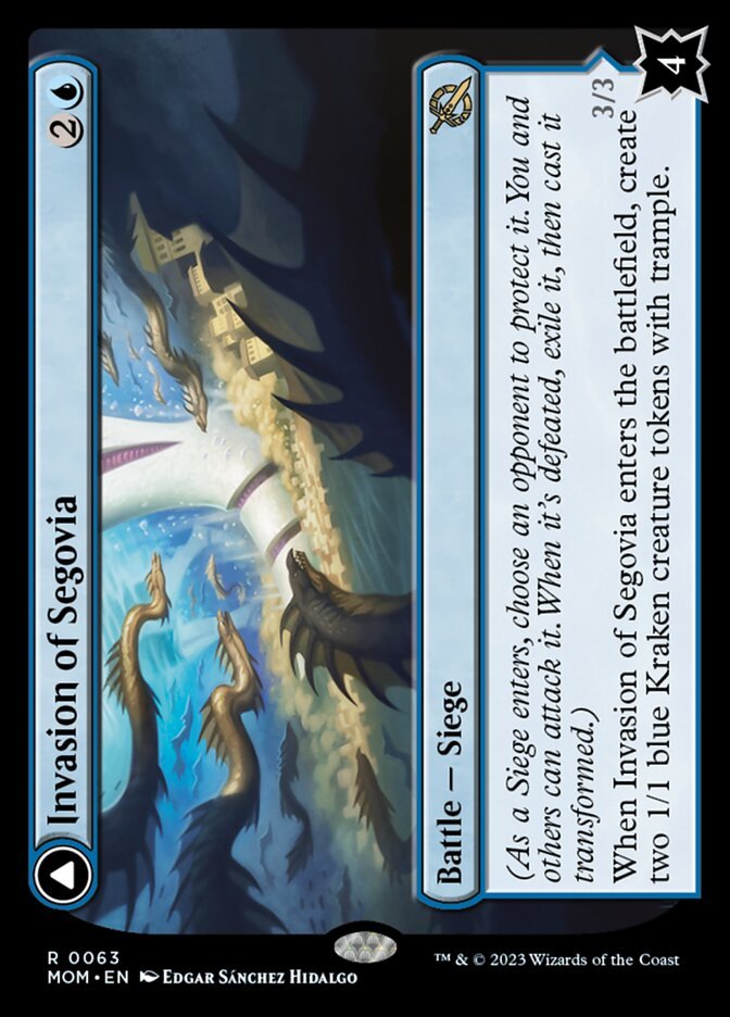 Invasion of Segovia // Caetus, Sea Tyrant of Segovia front