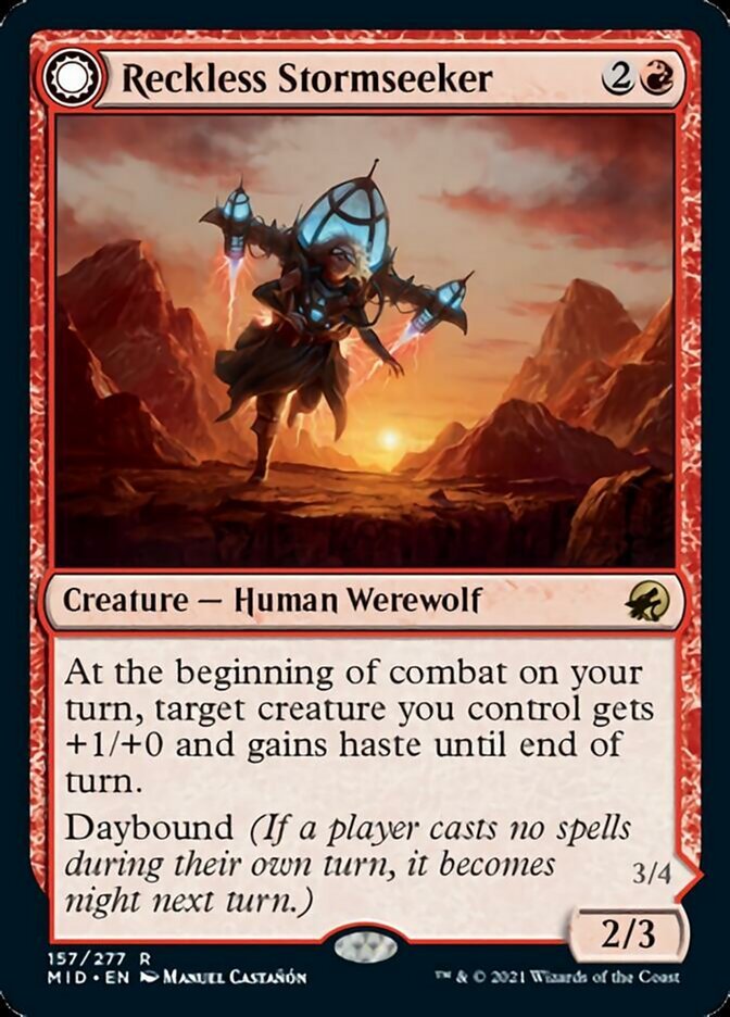Reckless Stormseeker // Storm-Charged Slasher front