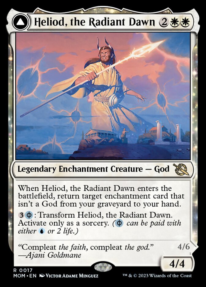 Heliod, the Radiant Dawn // Heliod, the Warped Eclipse front
