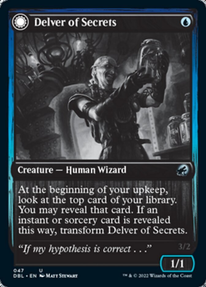 Delver of Secrets // Insectile Aberration front