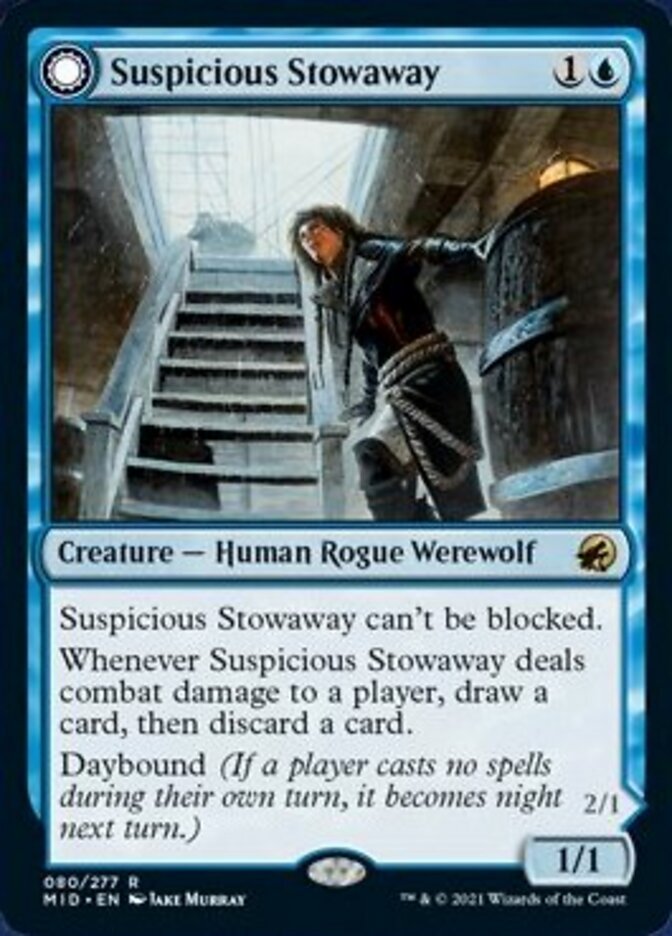 Suspicious Stowaway // Seafaring Werewolf front
